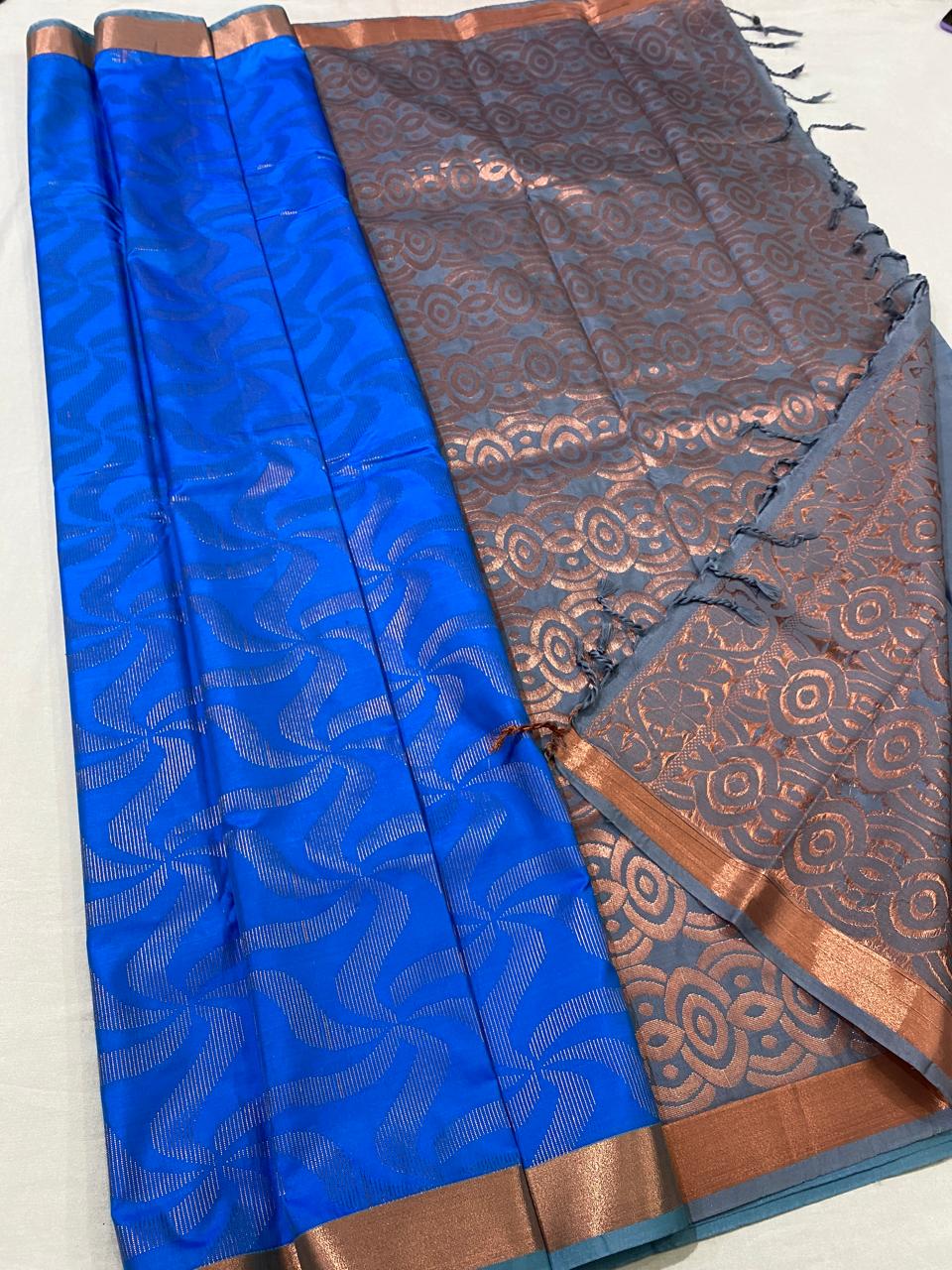 Kanchipuram semi silk saree
Beautiful fancy Design