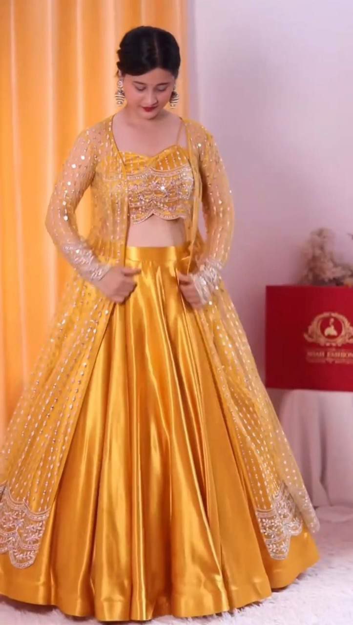 Designer Party wear Lehengha choli 
Fabric : Japan satin