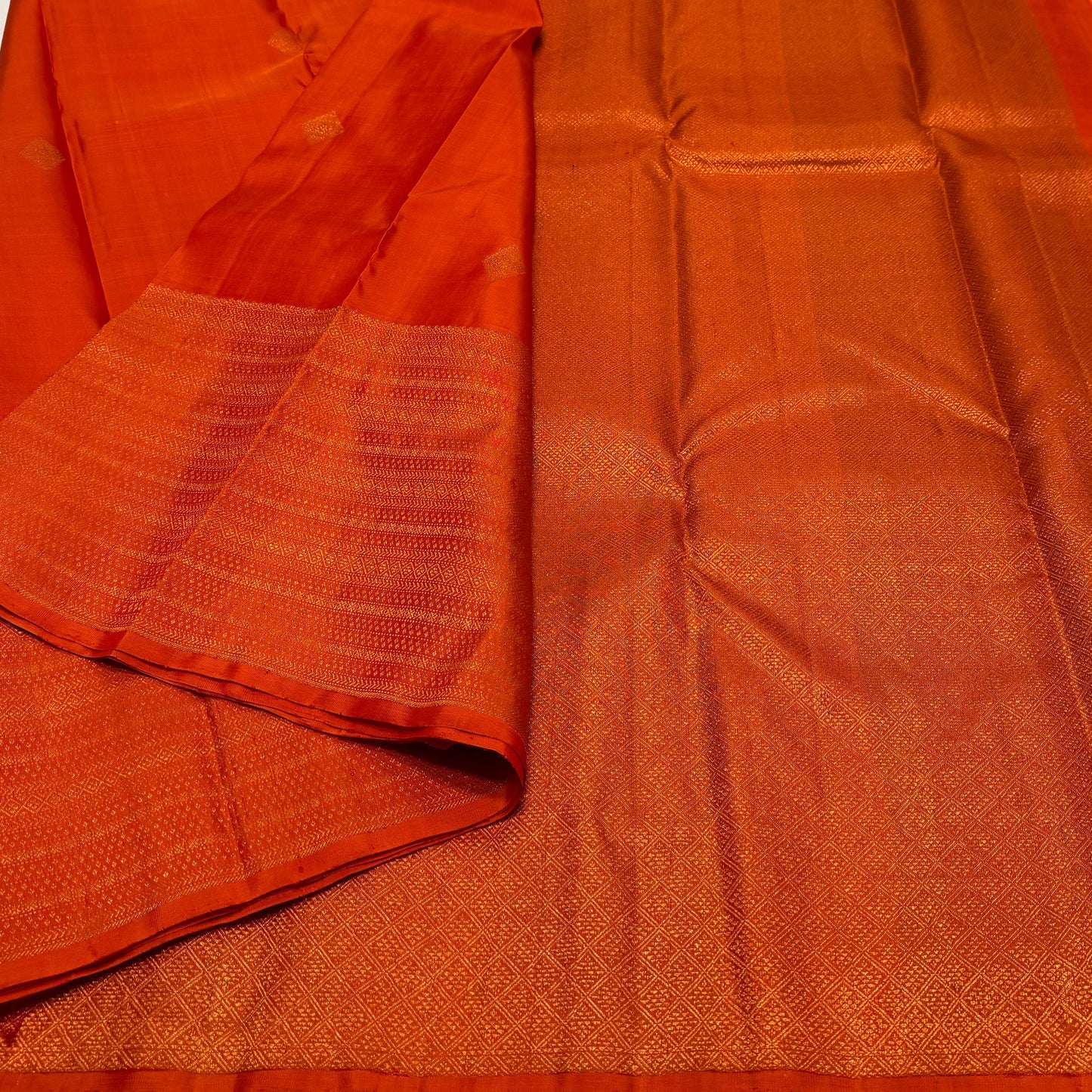 Kanchipuram pure silk handloom double warp self grand pallu and blouse *Double side turning border bridal* 
SILK MARK TAG WITH HOLOGRAM*