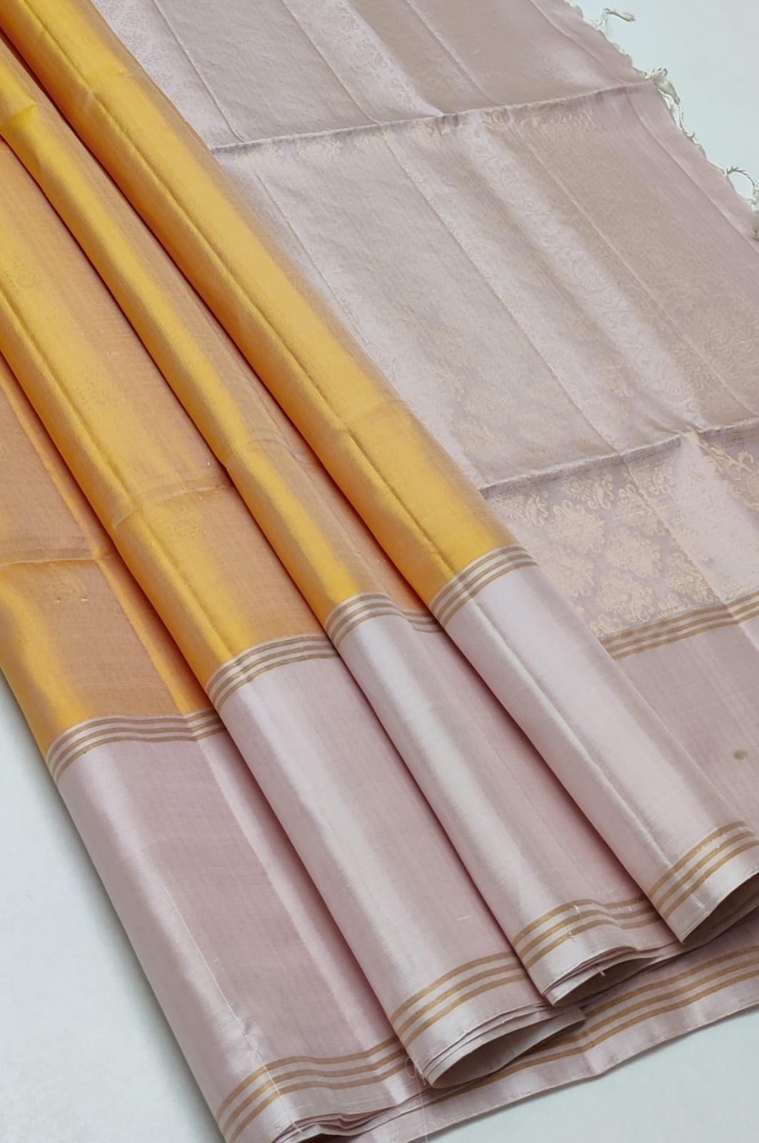 Pure handloom Double warp soft silk sareeFansy sarees
With silk mark certificate