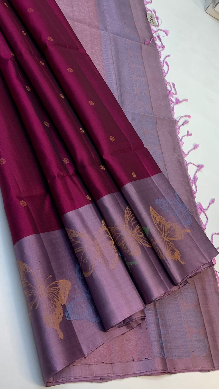 Pure handloom  TURNING BORDER  bridal Double warp soft silk sarees collections with contrast Pallu and blouse