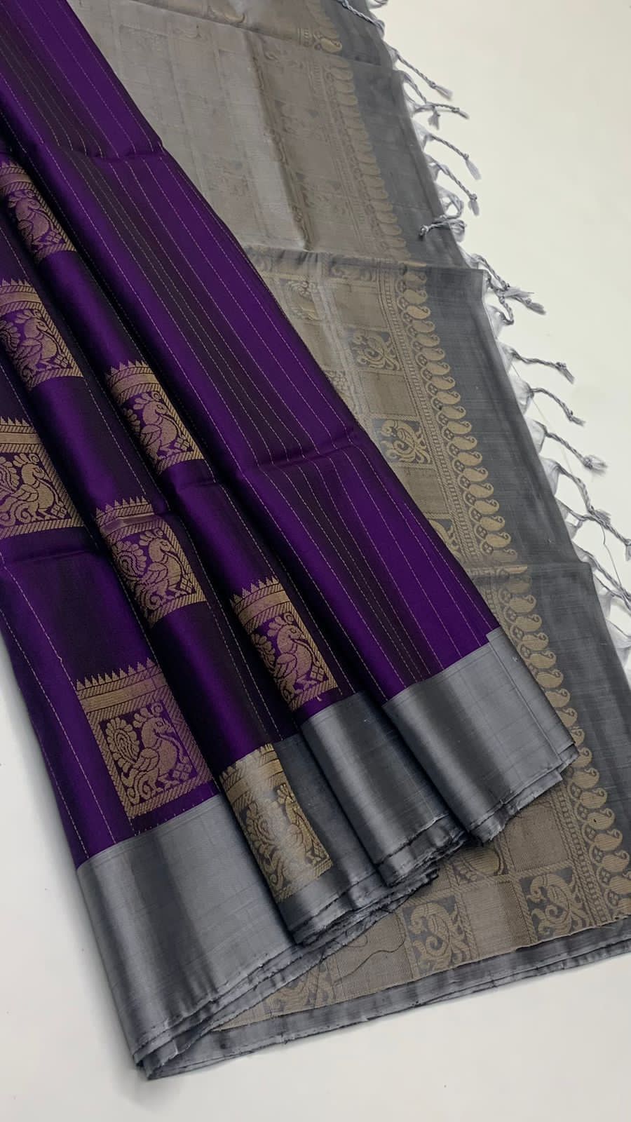 Pure handloom bhutta design borderless Double warp soft silk sarees collections ..with contrast Pallu and blouse