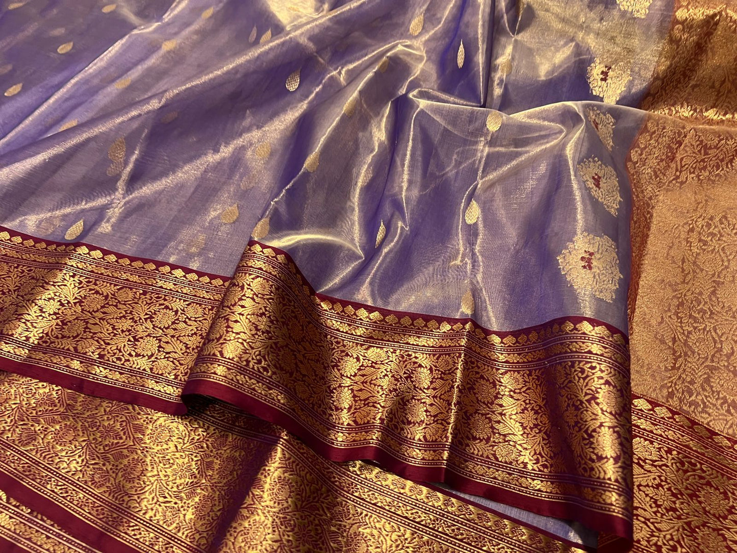 Katan silk tisu saree