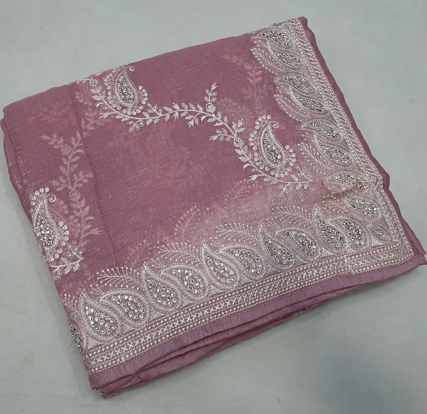 ALLOVER REASHAM JALL AND BORDER ON GEORGETTE* Saree