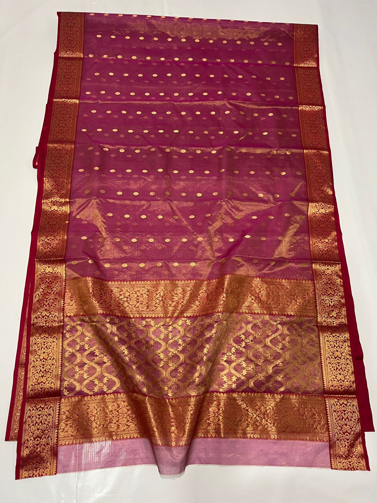 Katan silk tisu saree