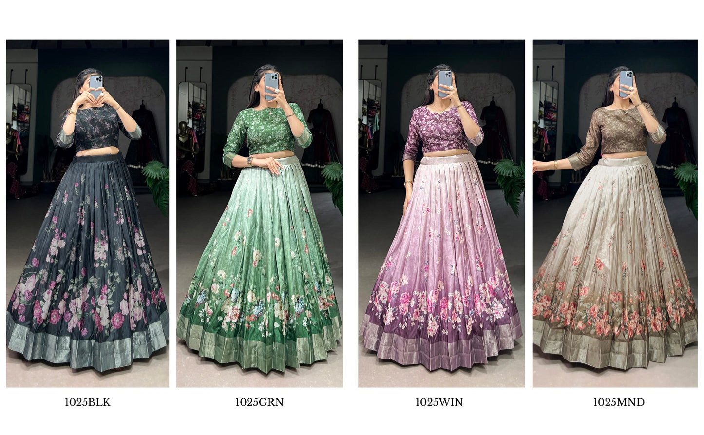 Co-ord Set Lehenga
Embrace Timeless Elegance with Our Floral Print Lehenga and Blouse Set 🪷