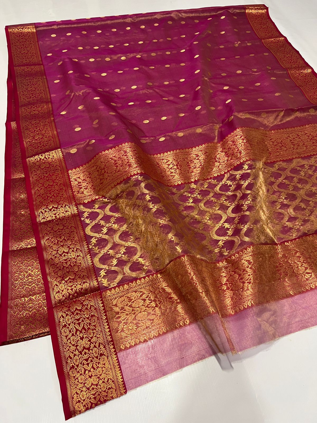 Katan silk tisu saree