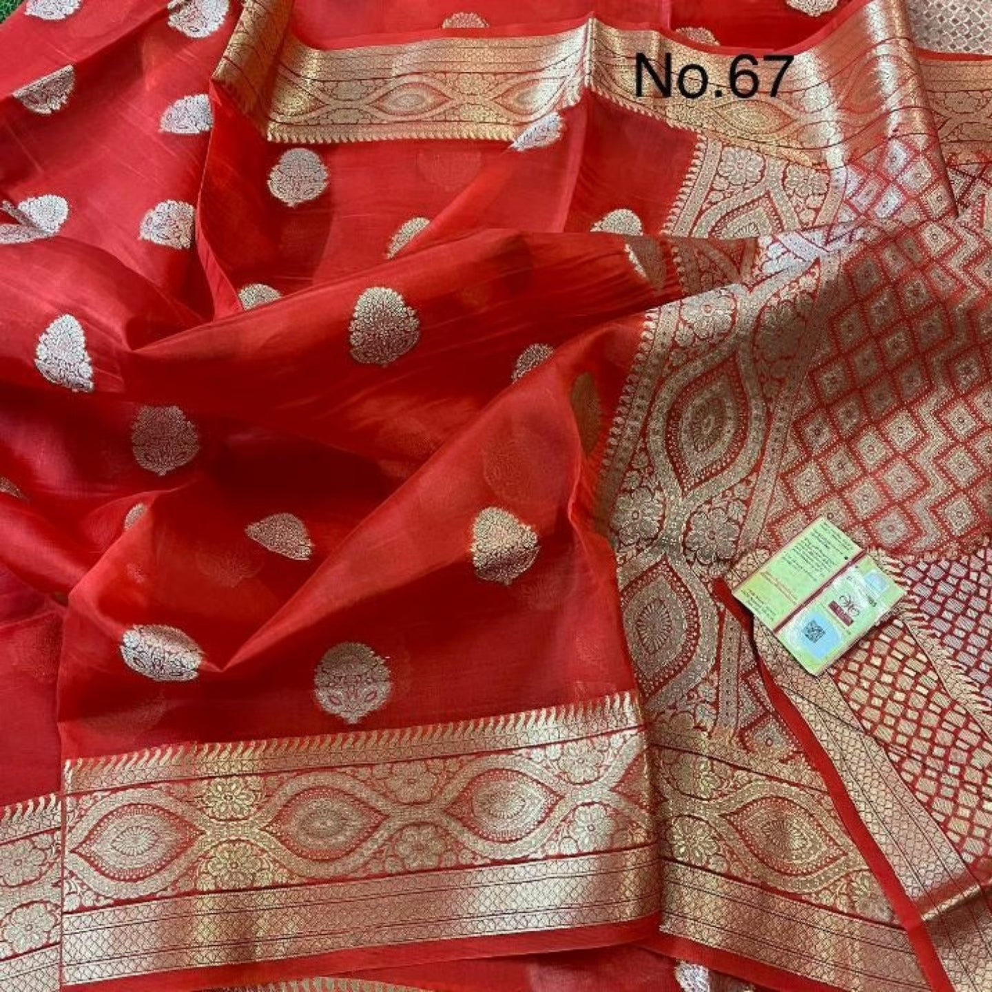 Banarasi Kora Organza Dyble Silk Sarees Good Quality Weaving Design