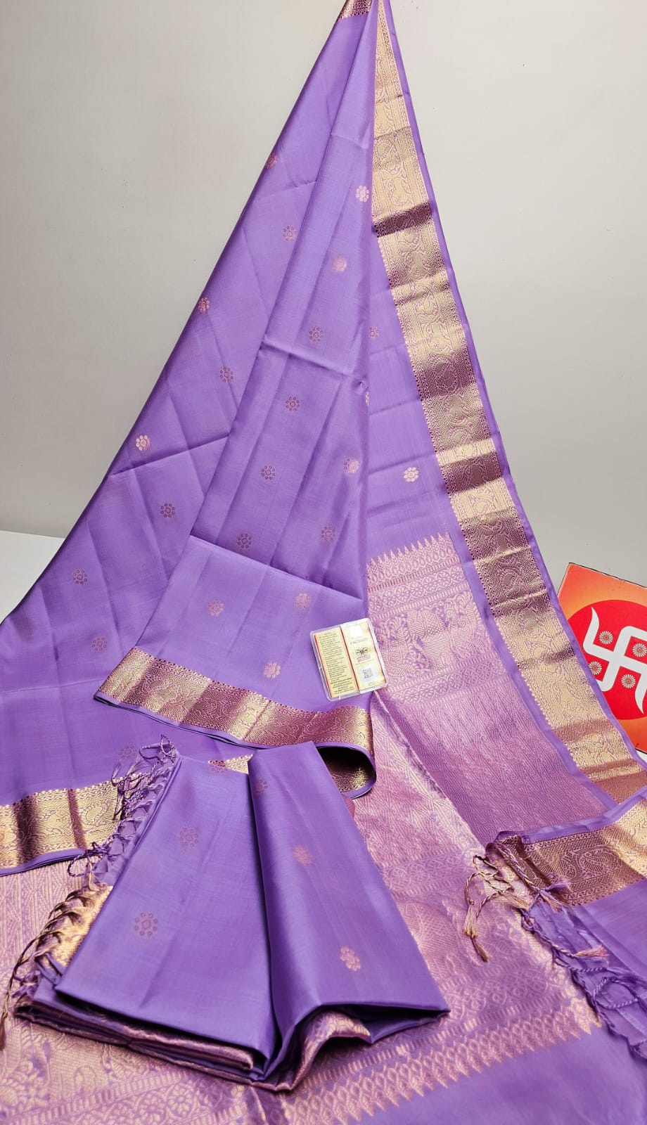 Pure handloom double warp kanchi silks saree
