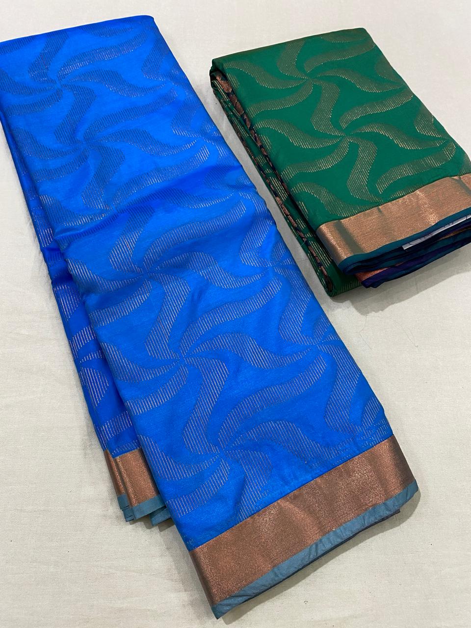 Kanchipuram semi silk saree
Beautiful fancy Design