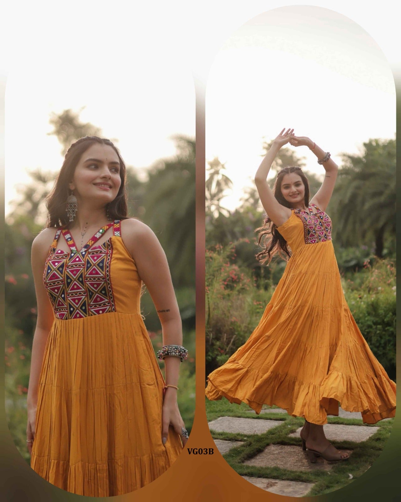 Ready to Wear Fancy Gown
Gown: Reyon Fabric with Kutchi Gamthi Work
