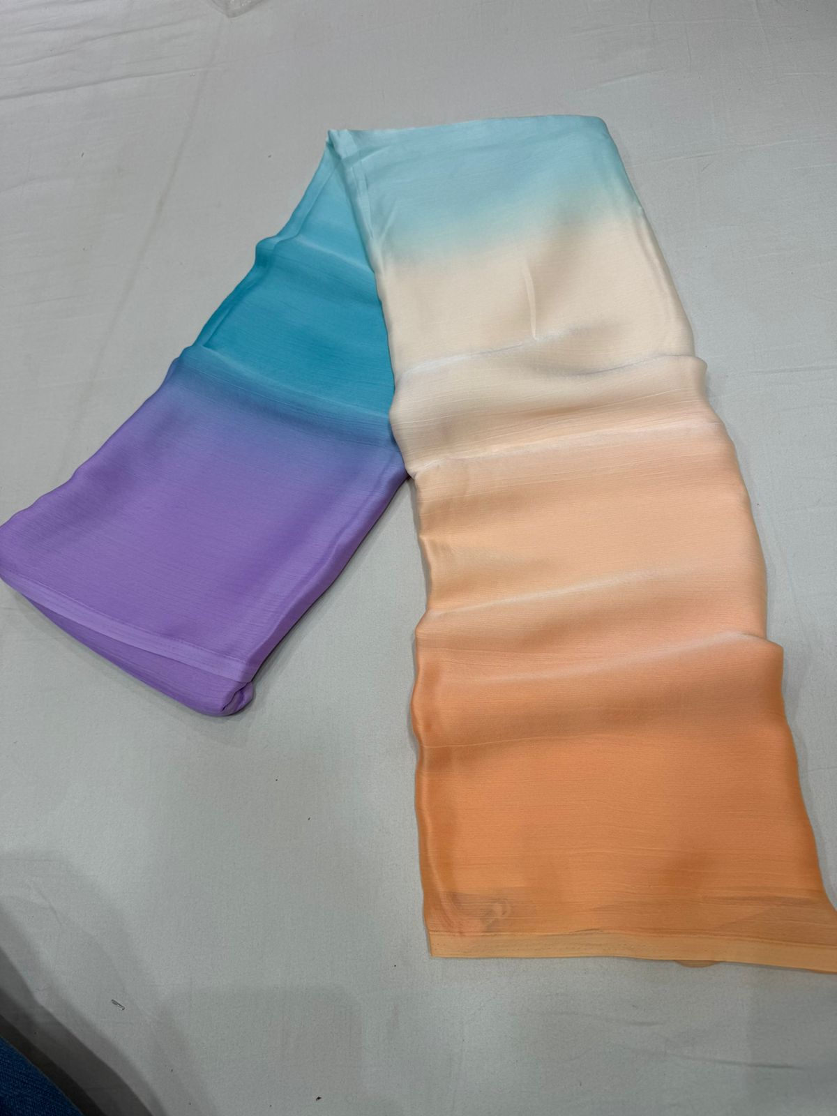Pure chiffon sarees and 3d shaded body