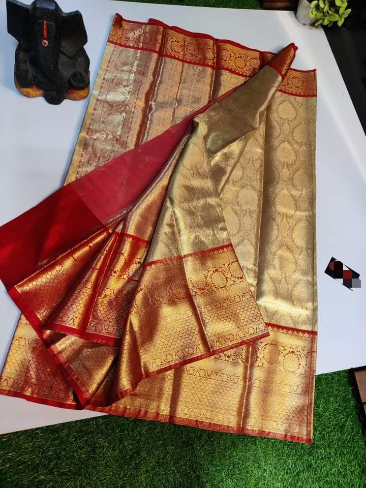MOST DEMANDING TISSUE SILK SAREES*
BANARASI TISSUE BROCADE SAREES BEST QUALITY WEAVING DESIGN