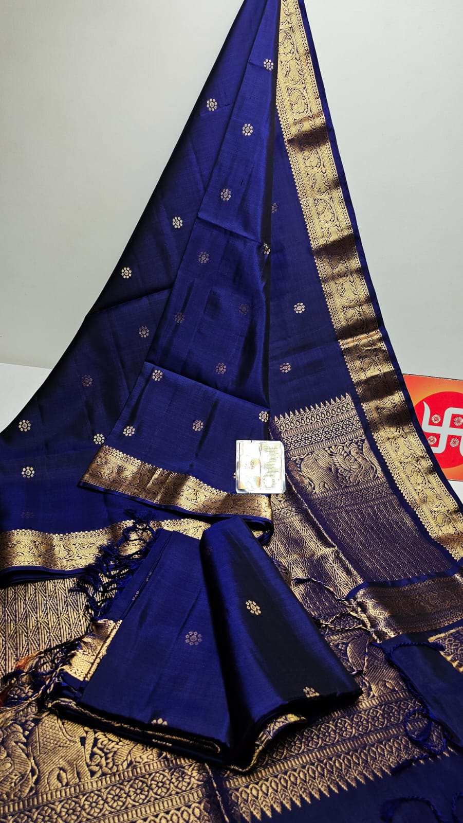 Pure handloom double warp kanchi silks saree