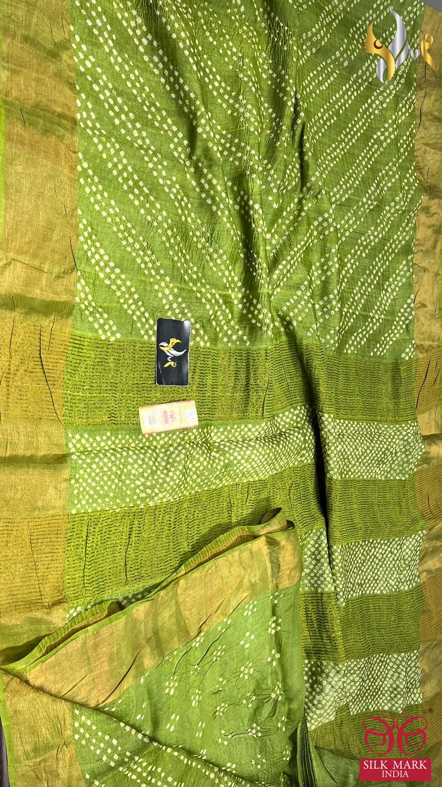 New launch work in ORIGINAL TUSSAR  SILK  WITH BANDHINI BANDHEJ HANDWORK*
Original TUSSAR BANDHINI BANDHEJ Silk sarees