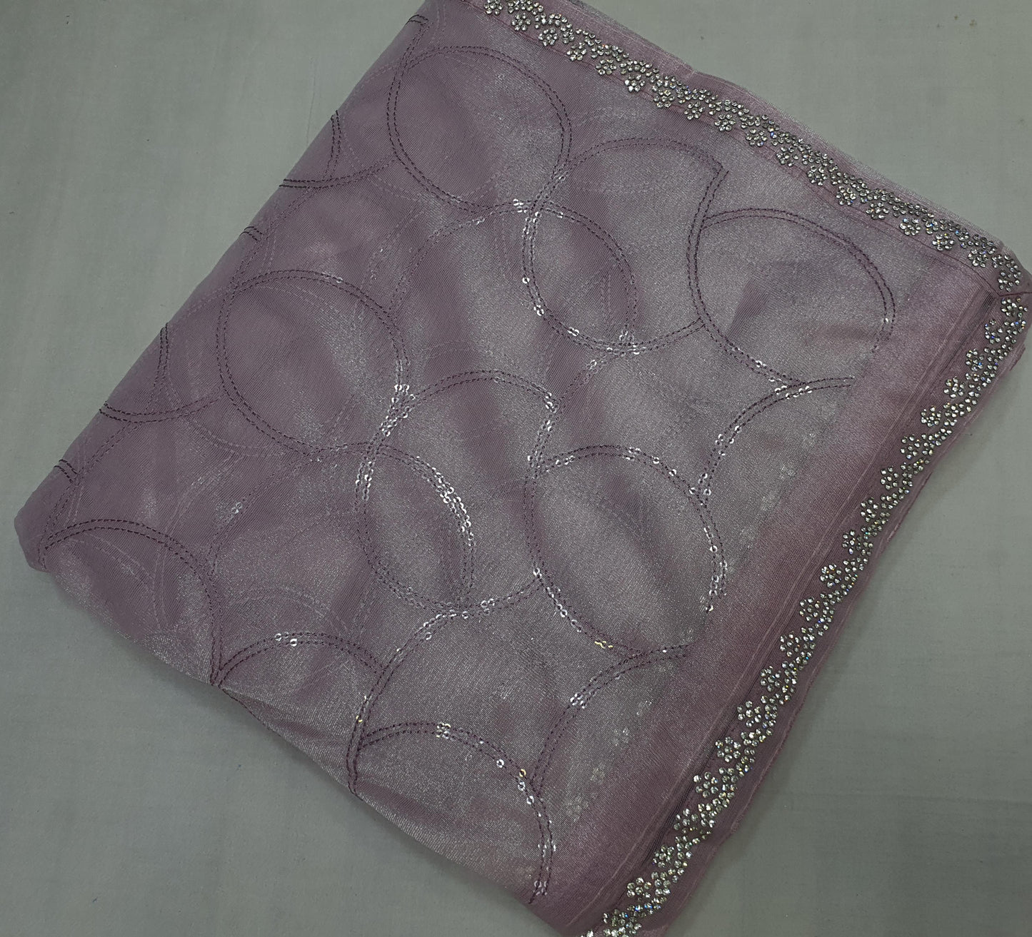 Allover self sequence work on jimmy choo*Saree