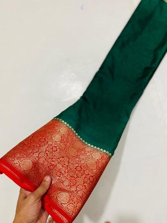NEW LAUNCH BANARASI DYBLE WARM SILK KAT BAN SAREES*