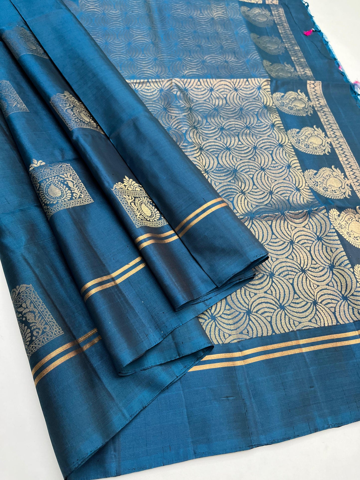 EXCLUSIVE SOFT SILK BHUTTA DESIGN SAREES
PURE HANDLOOM SOFT SILK SAREES
TRENDY FANCY DESIGN
DOUBLE WARP