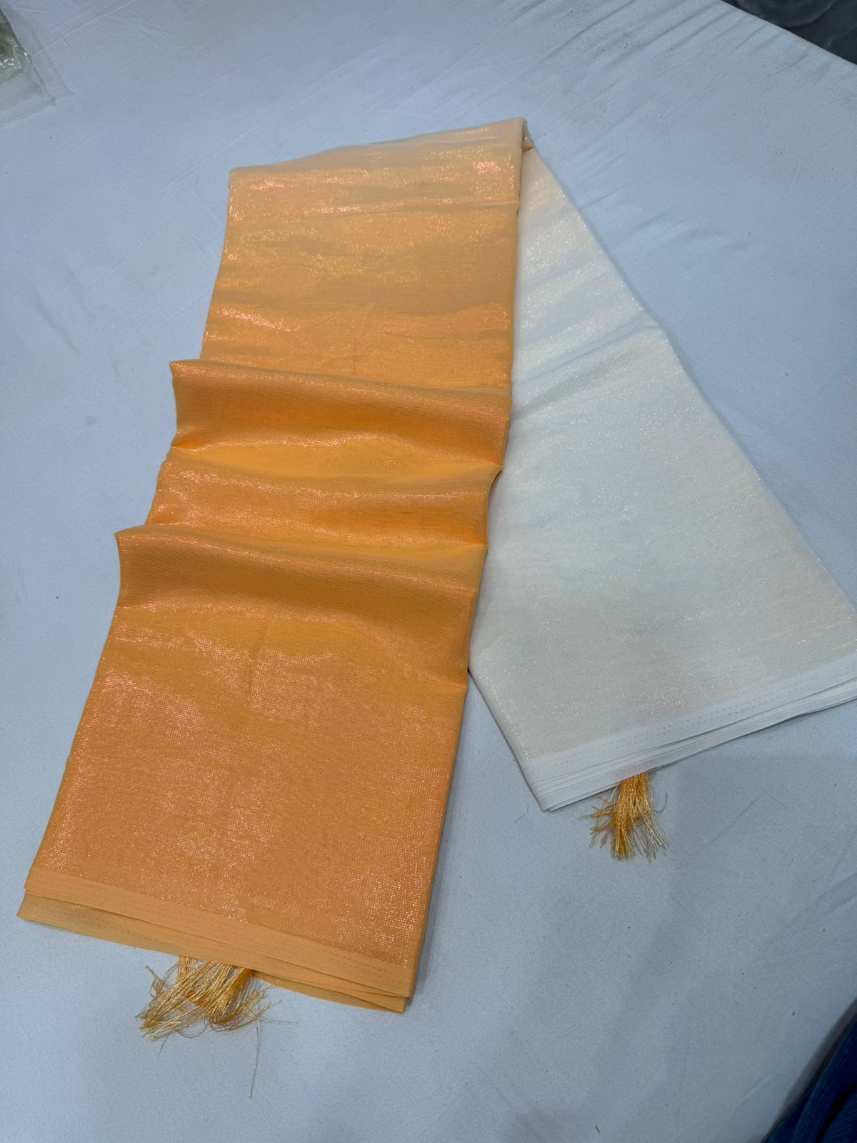 Pure chiffon Rocky Rani sarees 2d shaded body with Blouses