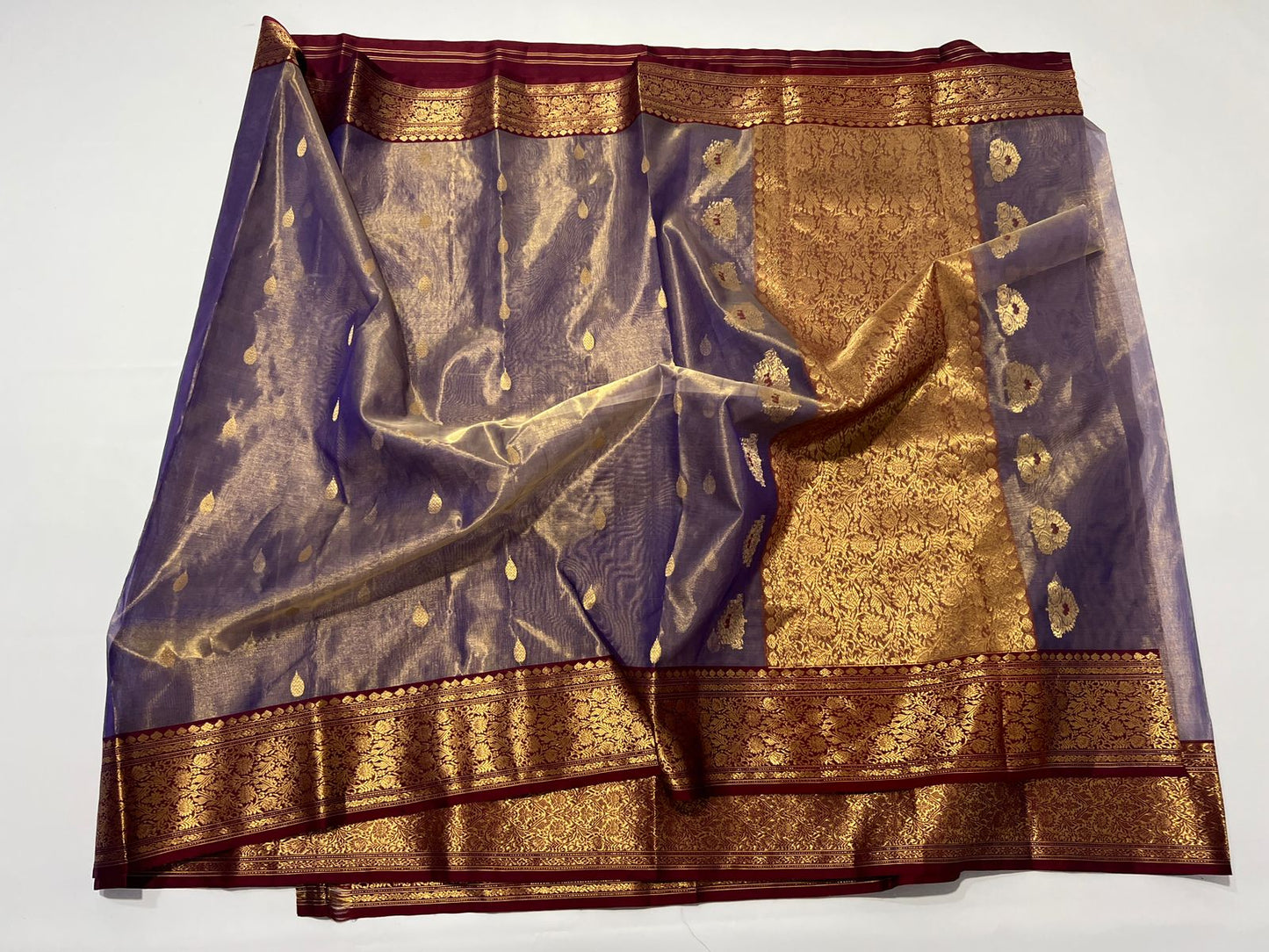 Katan silk tisu saree