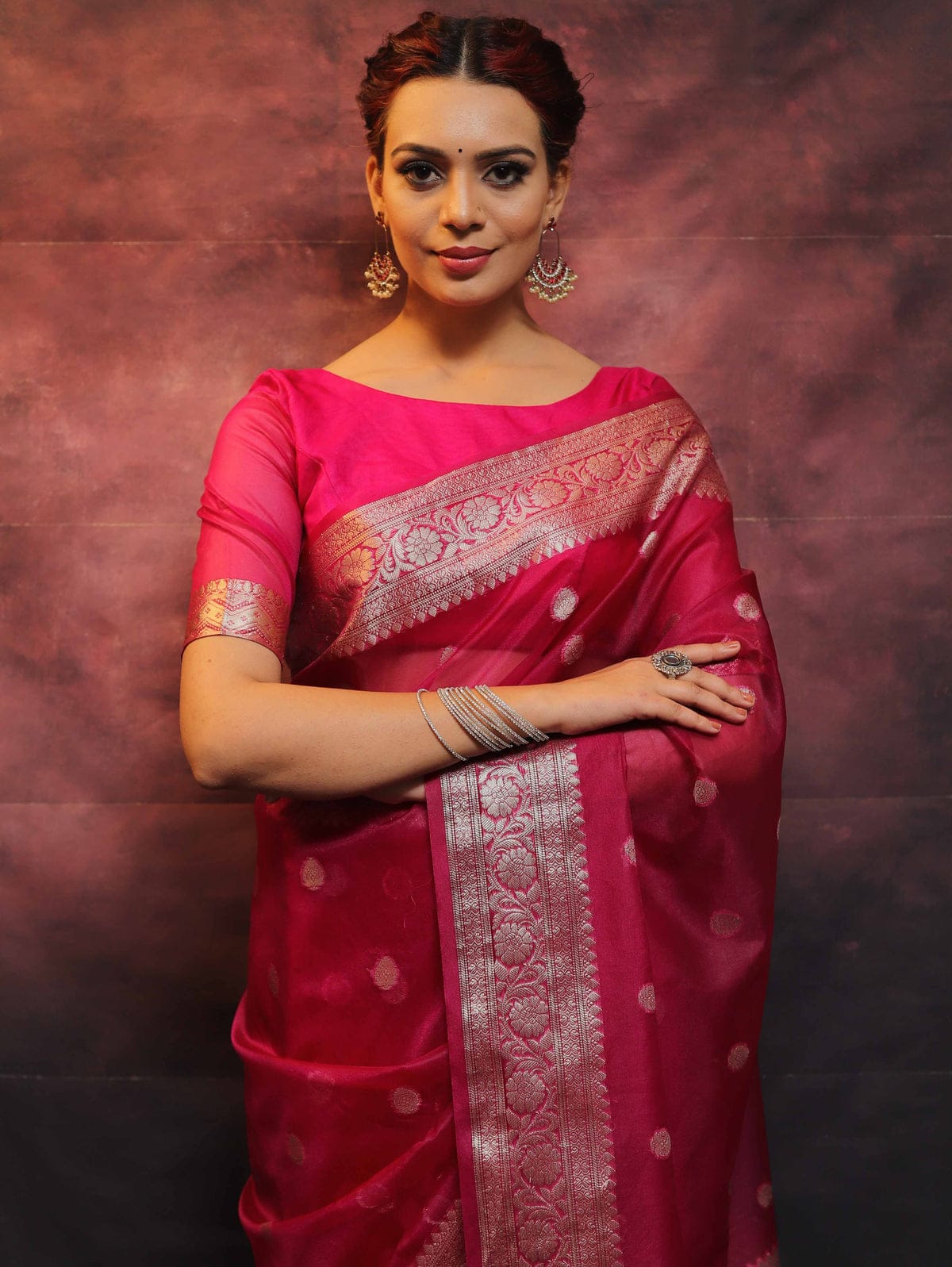 BANARASI SEMI KORA ORGANZA DYBLE SILK SAREES VERY GOOD QUALITY WEAVING DESIGN