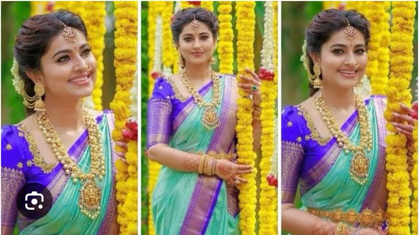 Kanchipuram Handloom pure silk saree
Beautiful fancy Design 
gold zari fancy Korvai border wedding beautiful type sarees*