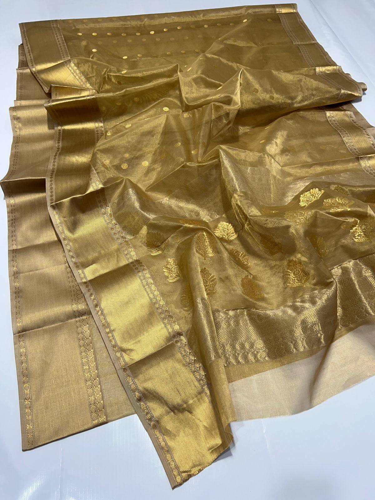 Katan silk tisu saree