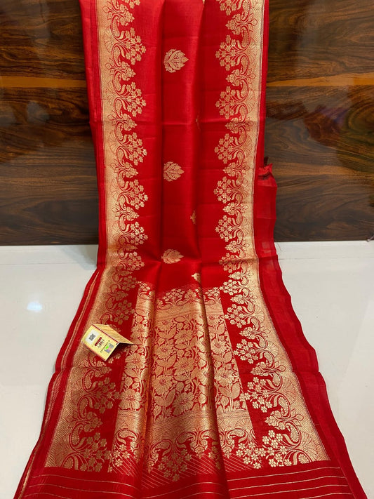 Banarsi Fancy Beautiful Pure Raw Mango Sarees
Pure Raw Mango Kaduwa Meenakari Handloom Silk Sarees* 
With Silkmark Certificate