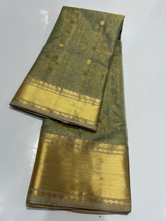 Katan silk tisu saree