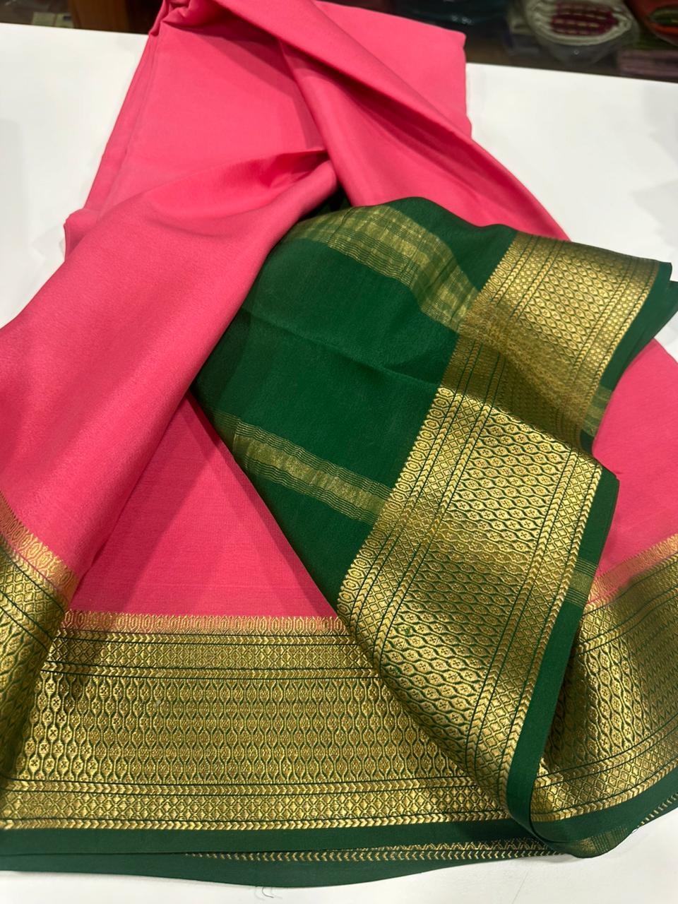 Pure  Mysore silk sarees 
110  grm thickness
Silk mark certified