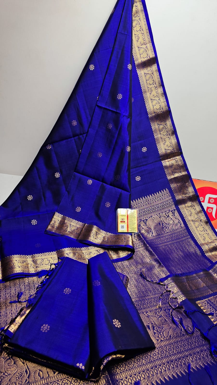 Pure handloom double warp kanchi silks saree