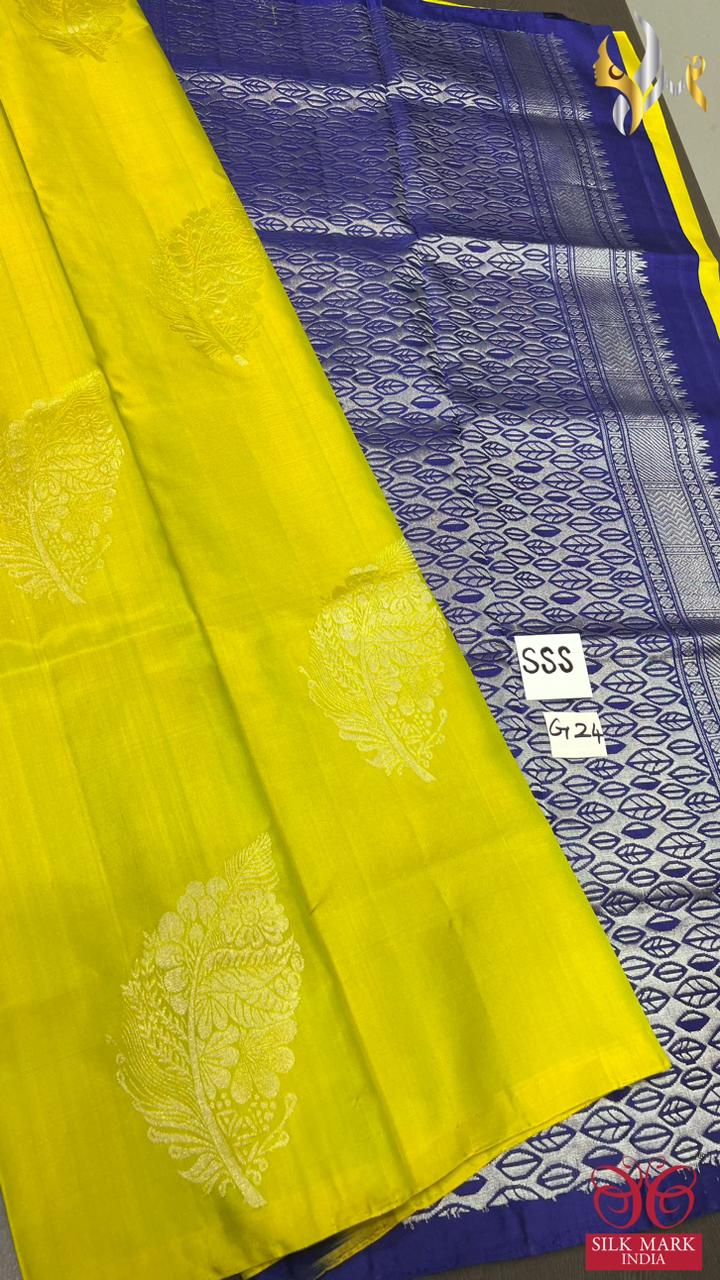 Original kanchipuram handloom double vaarppu  exclusive 240 hooks weaving MODERN TRENDY design  soft silk Sarees*