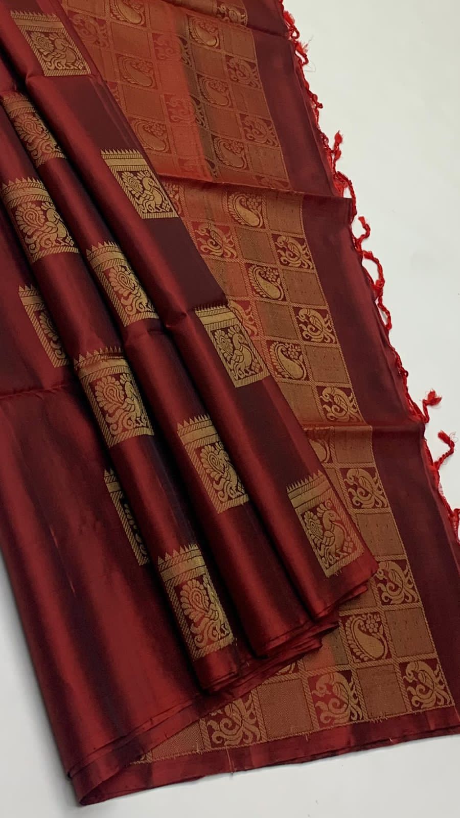 Pure handloom bhutta design borderless Double warp soft silk sarees collections ..with contrast Pallu and blouse