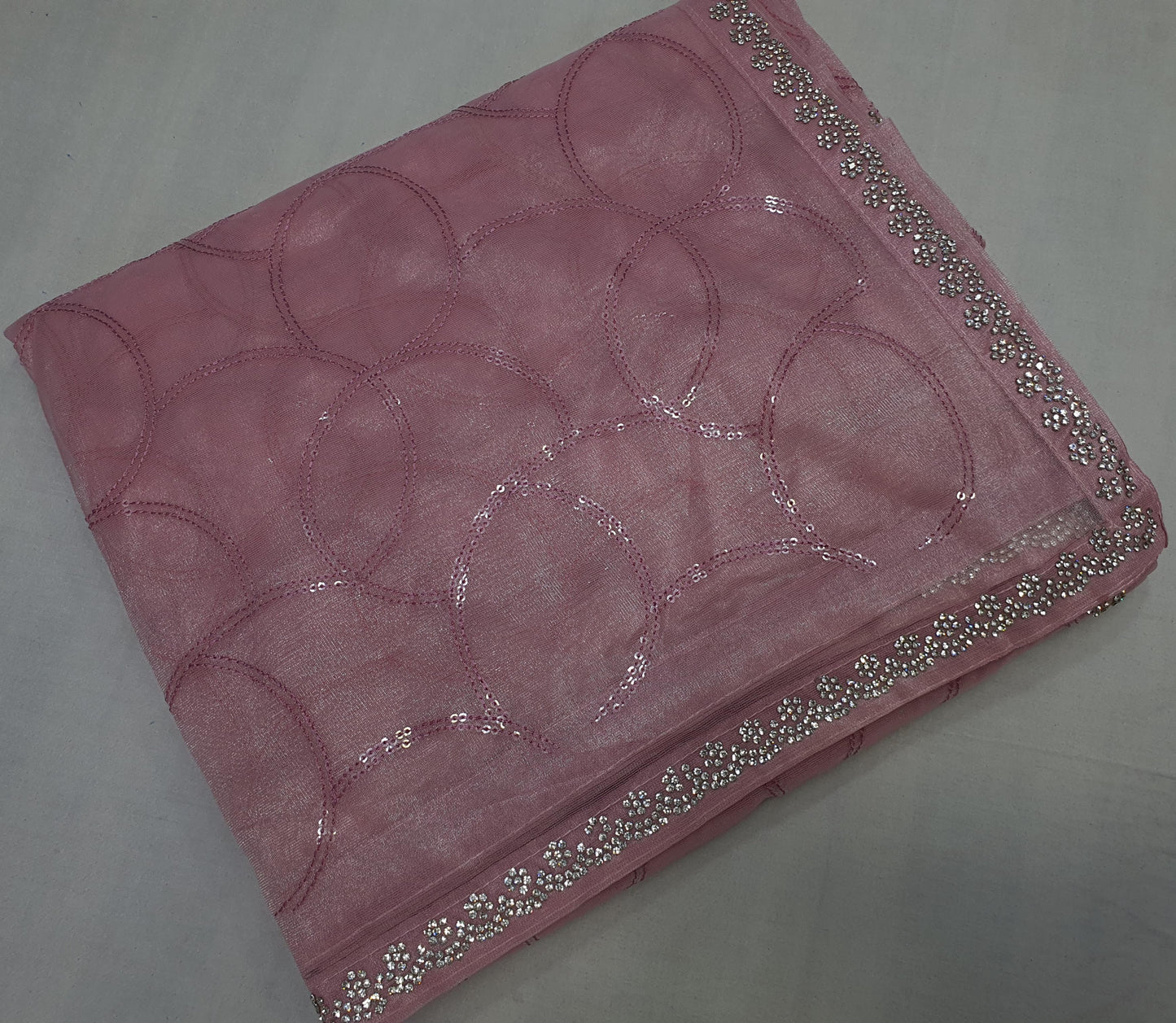 Allover self sequence work on jimmy choo*Saree