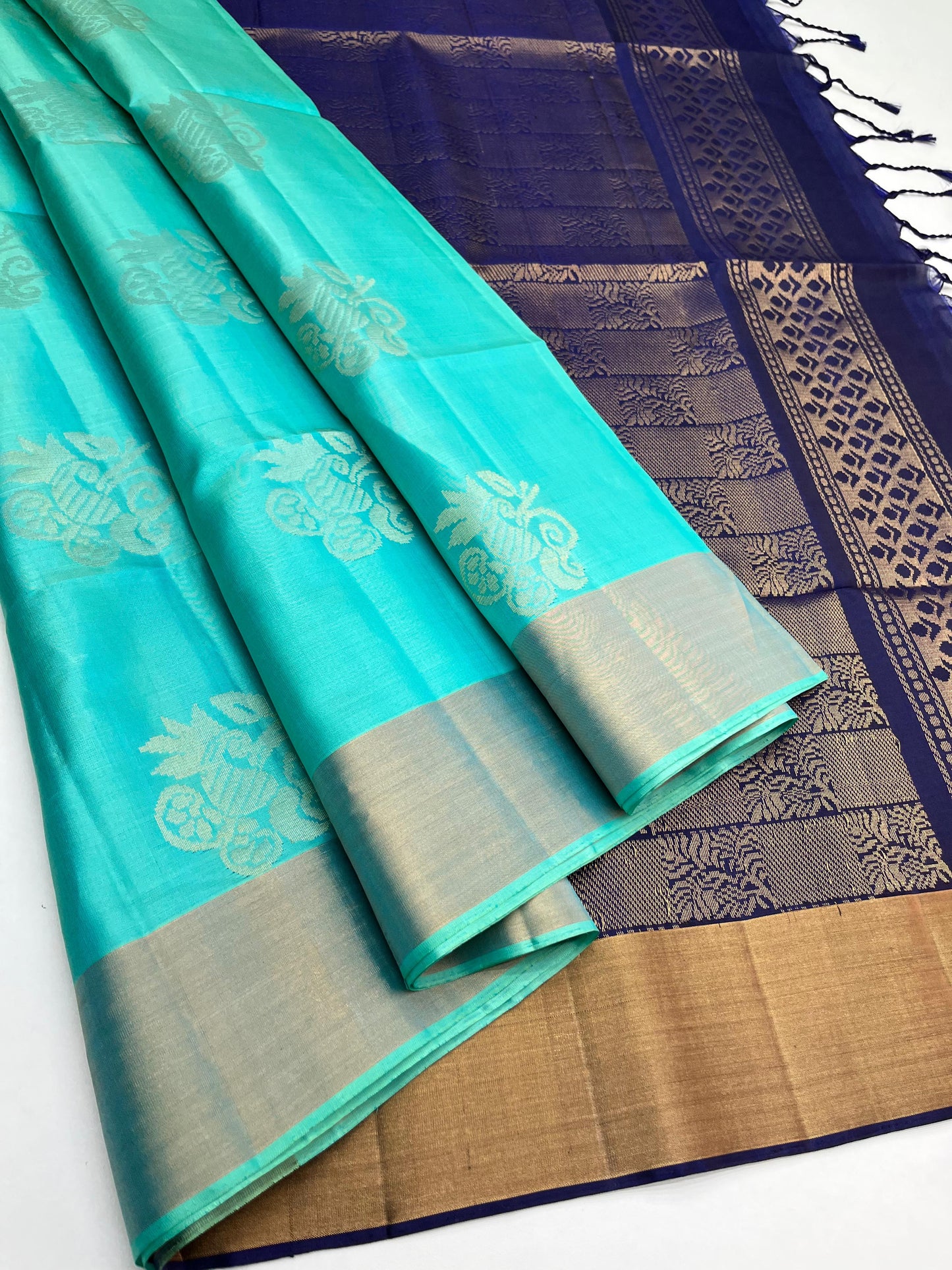 EXCLUSIVE SOFT SILK BHUTTA DESIGN SAREES
PURE HANDLOOM SOFT SILK SAREES
TRENDY FANCY DESIGN
DOUBLE WARP