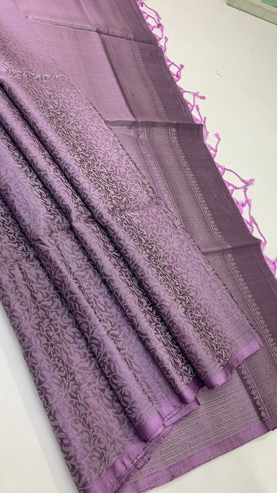 Pure handloom  borderless Allself bridal Double warp soft silk sarees collections ..with contrast Pallu and blouse