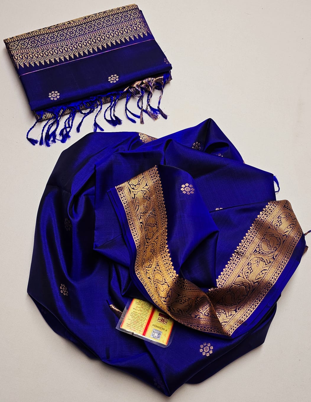 Pure handloom double warp kanchi silks saree