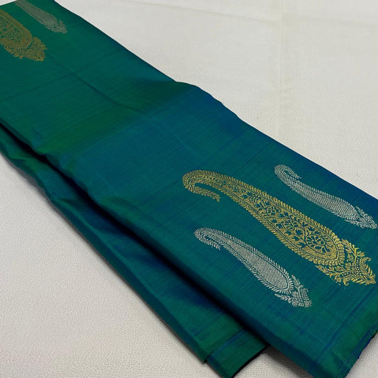 Kanjivaram pure silk handloom double warp self grand pallu and blouse *480 butta*