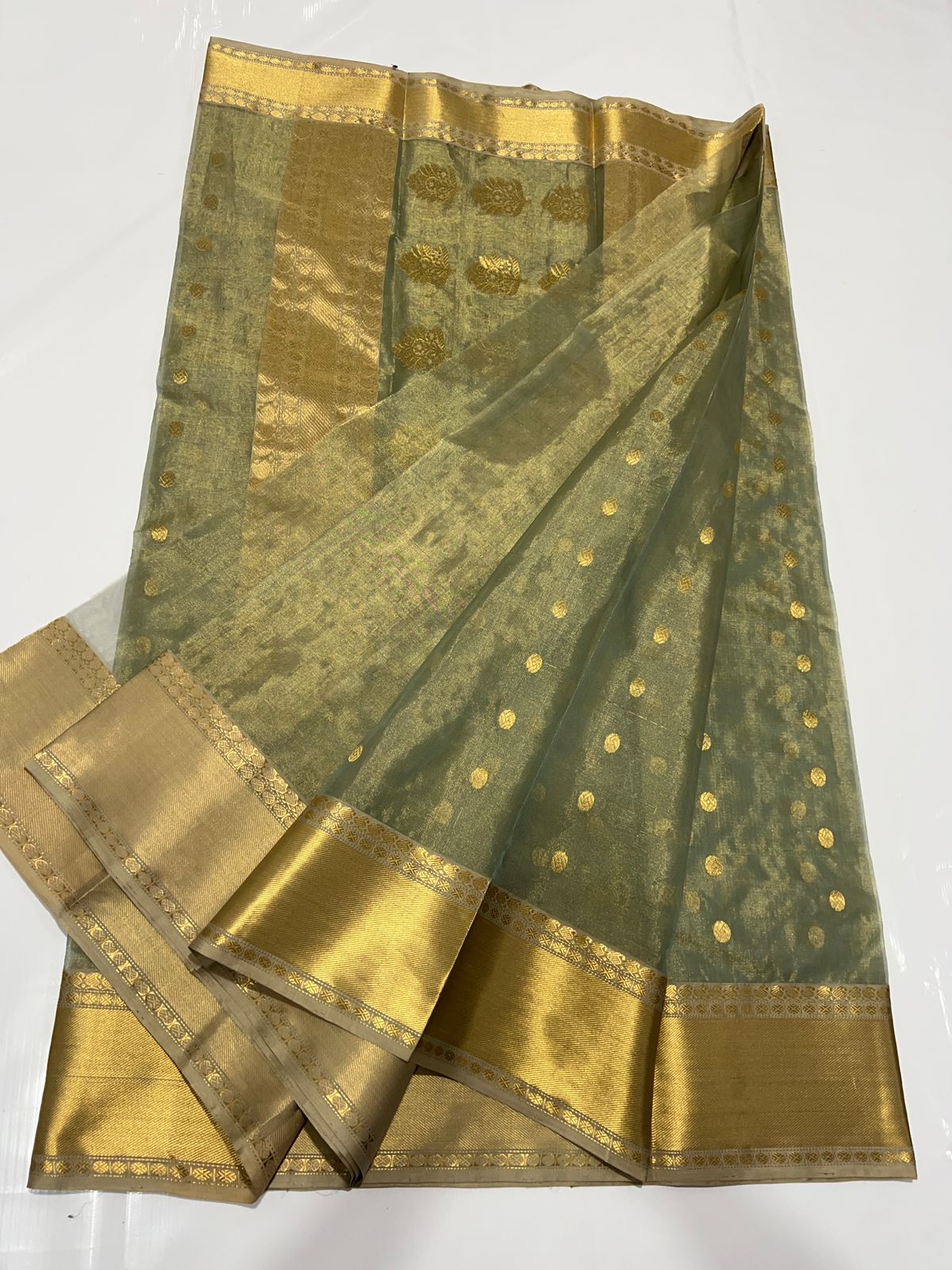 Katan silk tisu saree