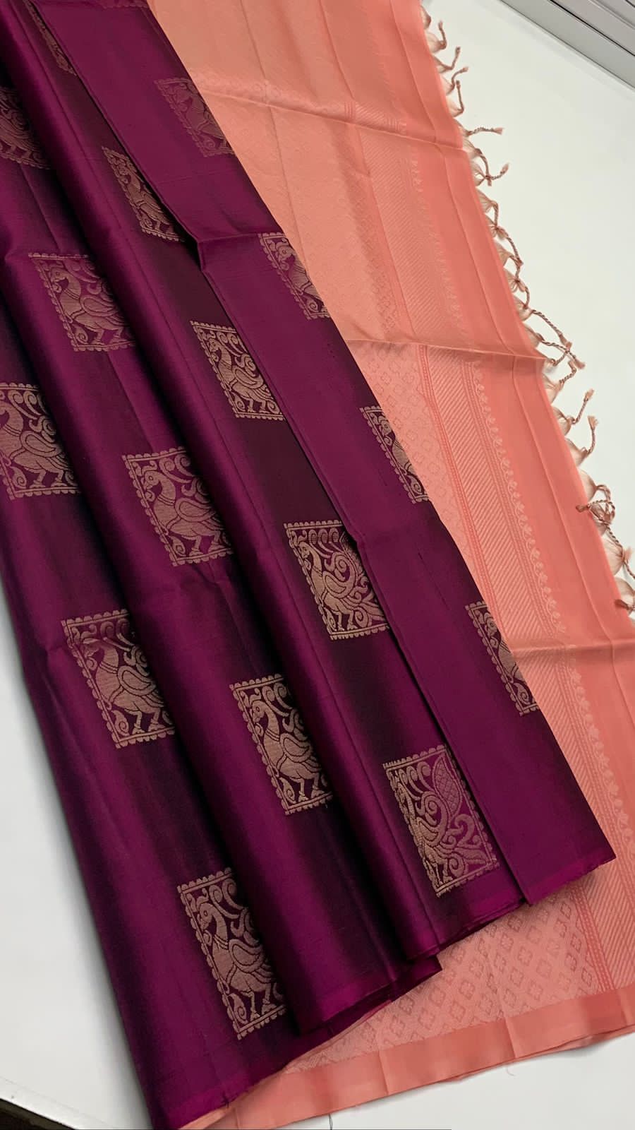 Pure handloom bhutta design borderless Double warp soft silk sarees collections ..with contrast Pallu and blouse