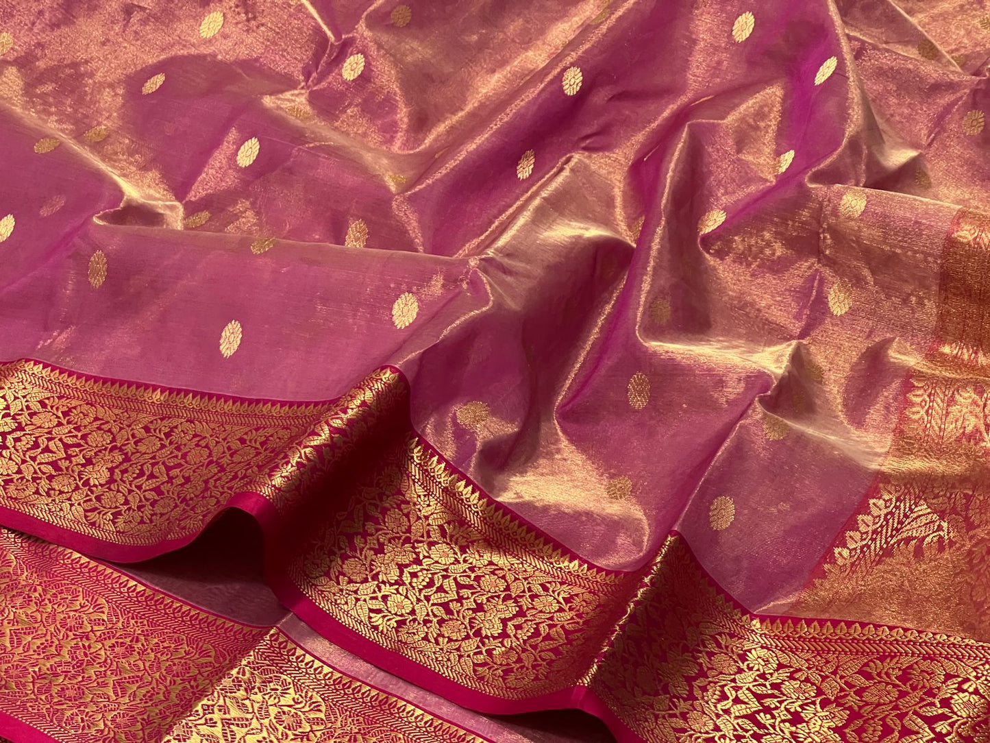 Katan silk tisu saree