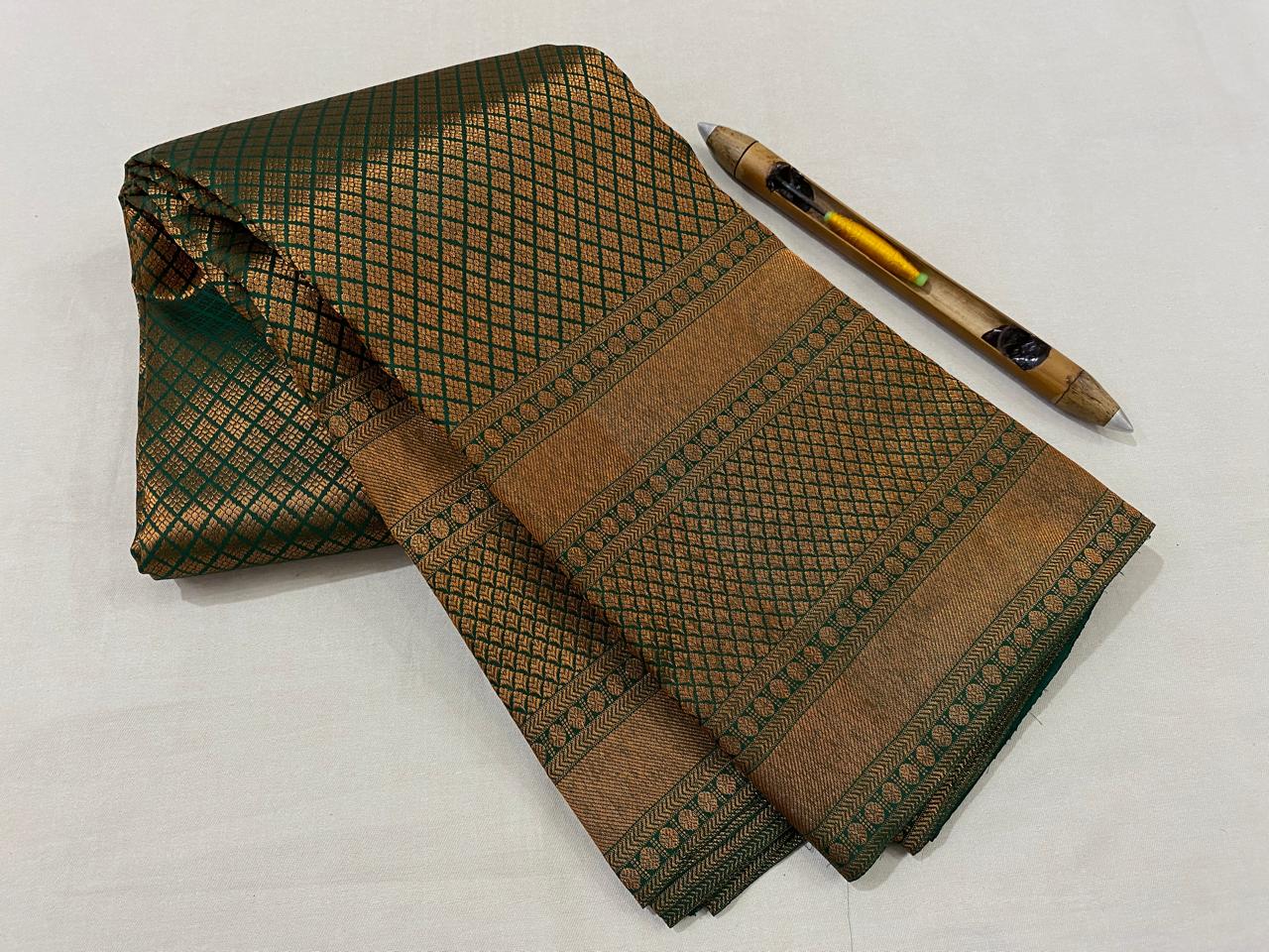 Kanchipuram Handloom pure silk saree
Beautiful fancy Design
kerala beautiful wedding type sarees*