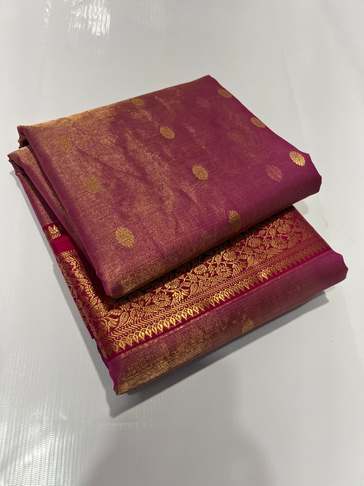 Katan silk tisu saree